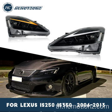 HCMOTIONZ 2006-2012 Lexus คือ 250 350 F ไฟหน้าไฟ LED